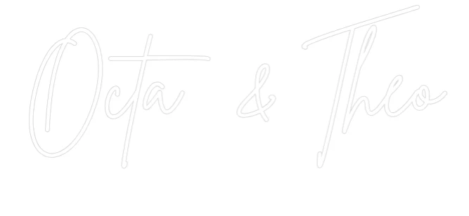 Néon personnalisé: Octa & Théo