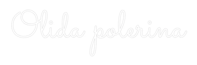 Néon personnalisé: Olida polerina