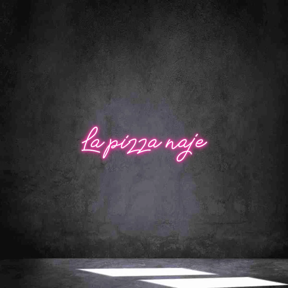Néon personnalisé: La pizza naje