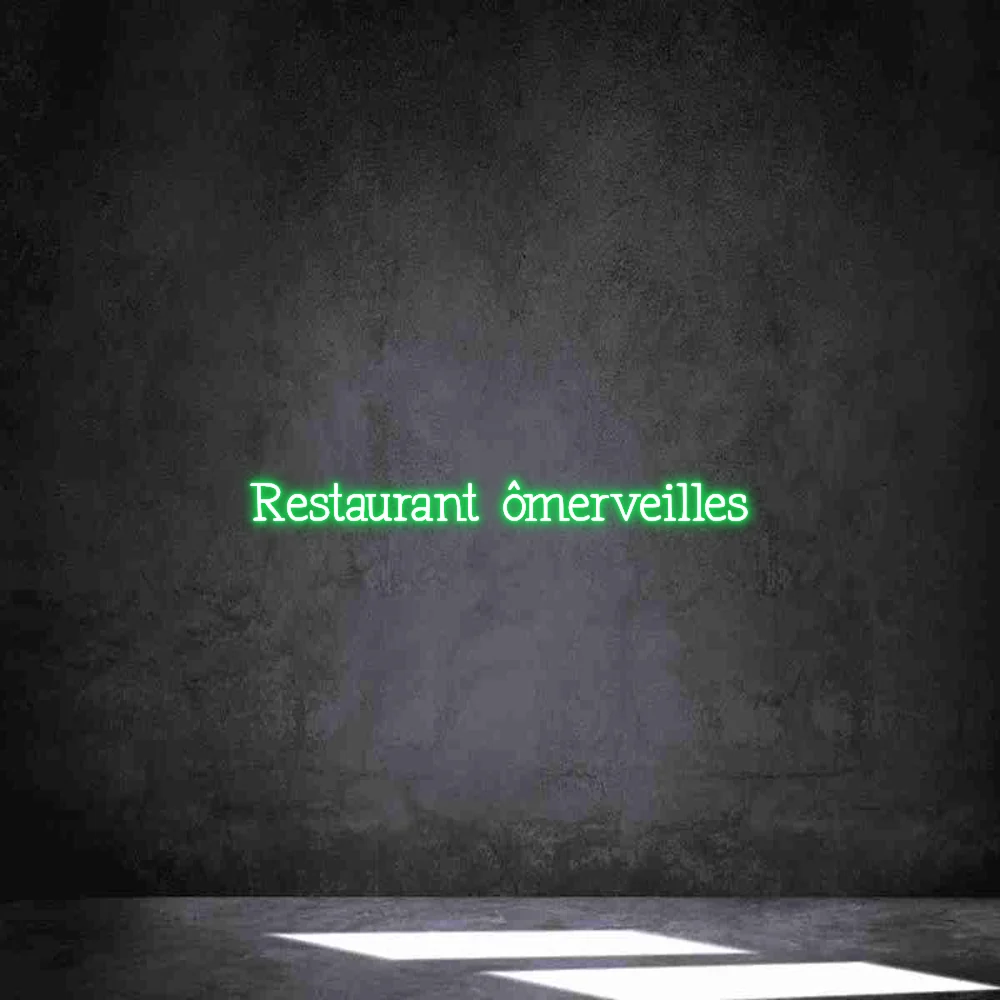 Néon personnalisé: Restaurant ômer...