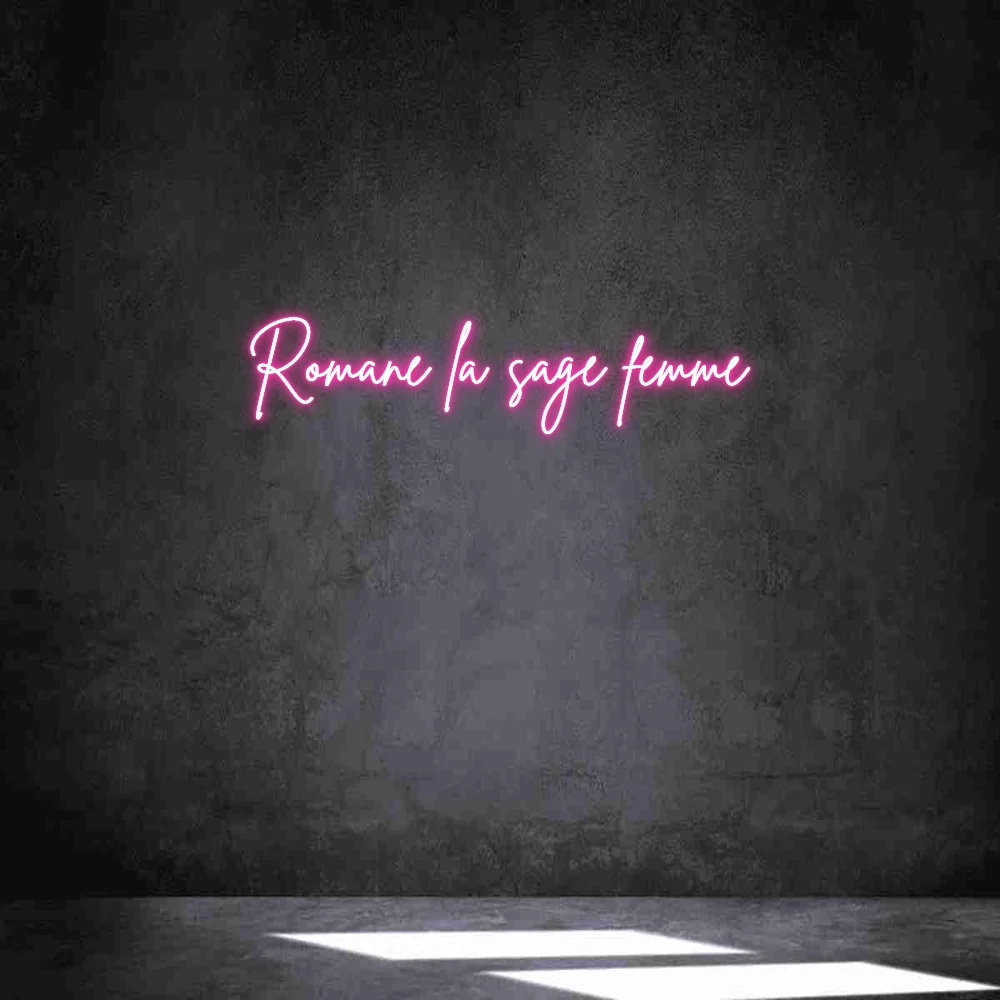 Néon personnalisé: Romane la sage...