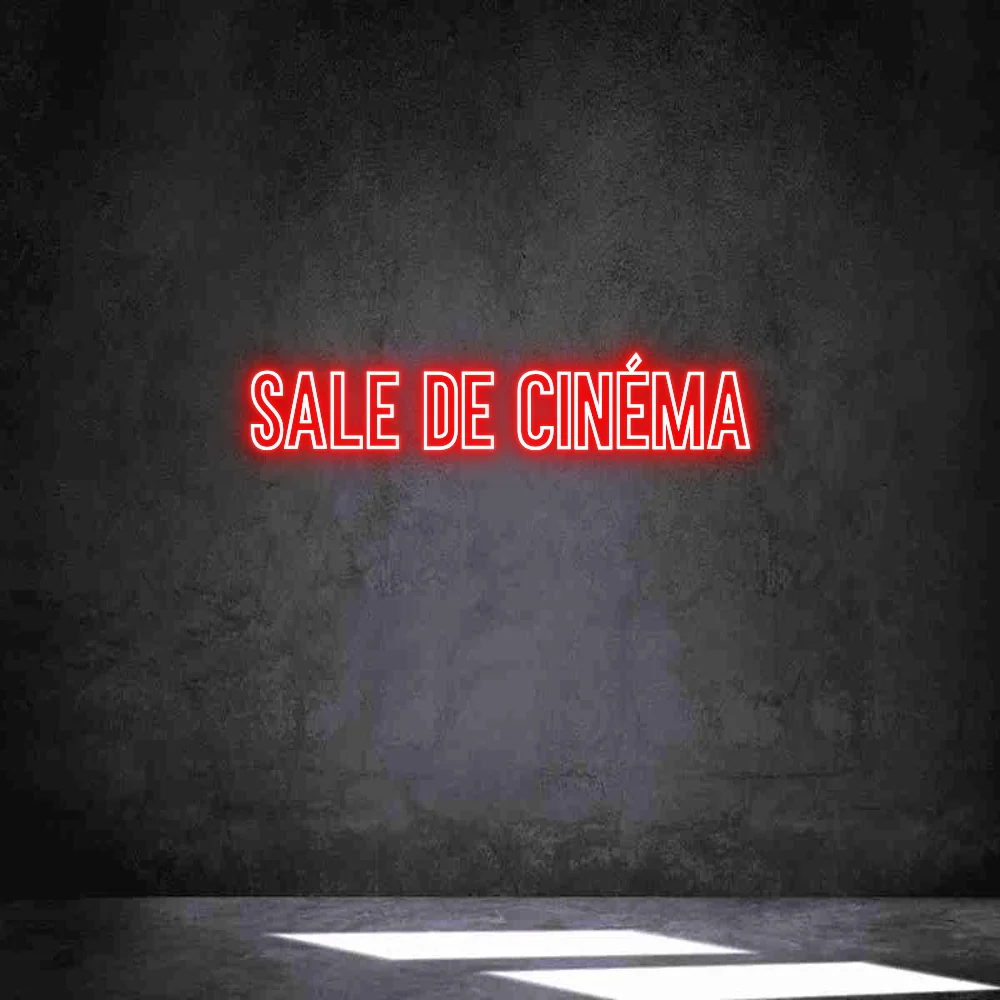 Néon personnalisé: sale de cinéma