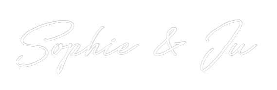 Néon personnalisé: Sophie & Ju