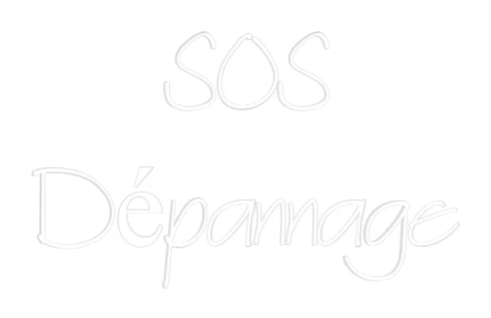 Néon personnalisé: SOS Dépannage