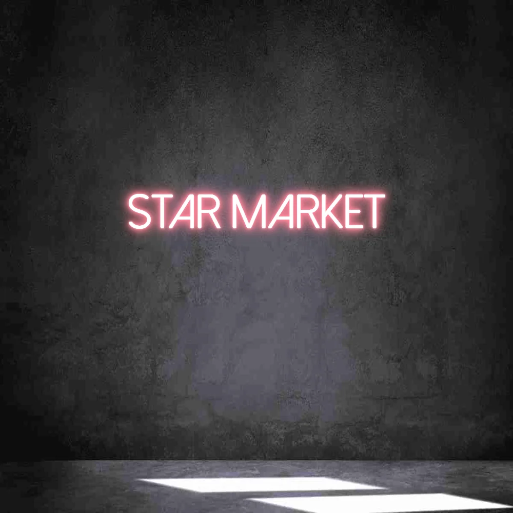 Néon personnalisé: star market