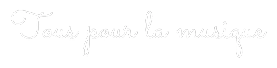 Néon personnalisé: Tous pour la mu...