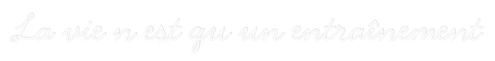 Néon personnalisé: La vie n est qu...