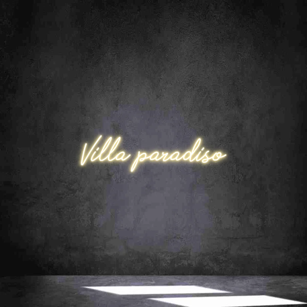 Néon personnalisé: Villa paradiso
