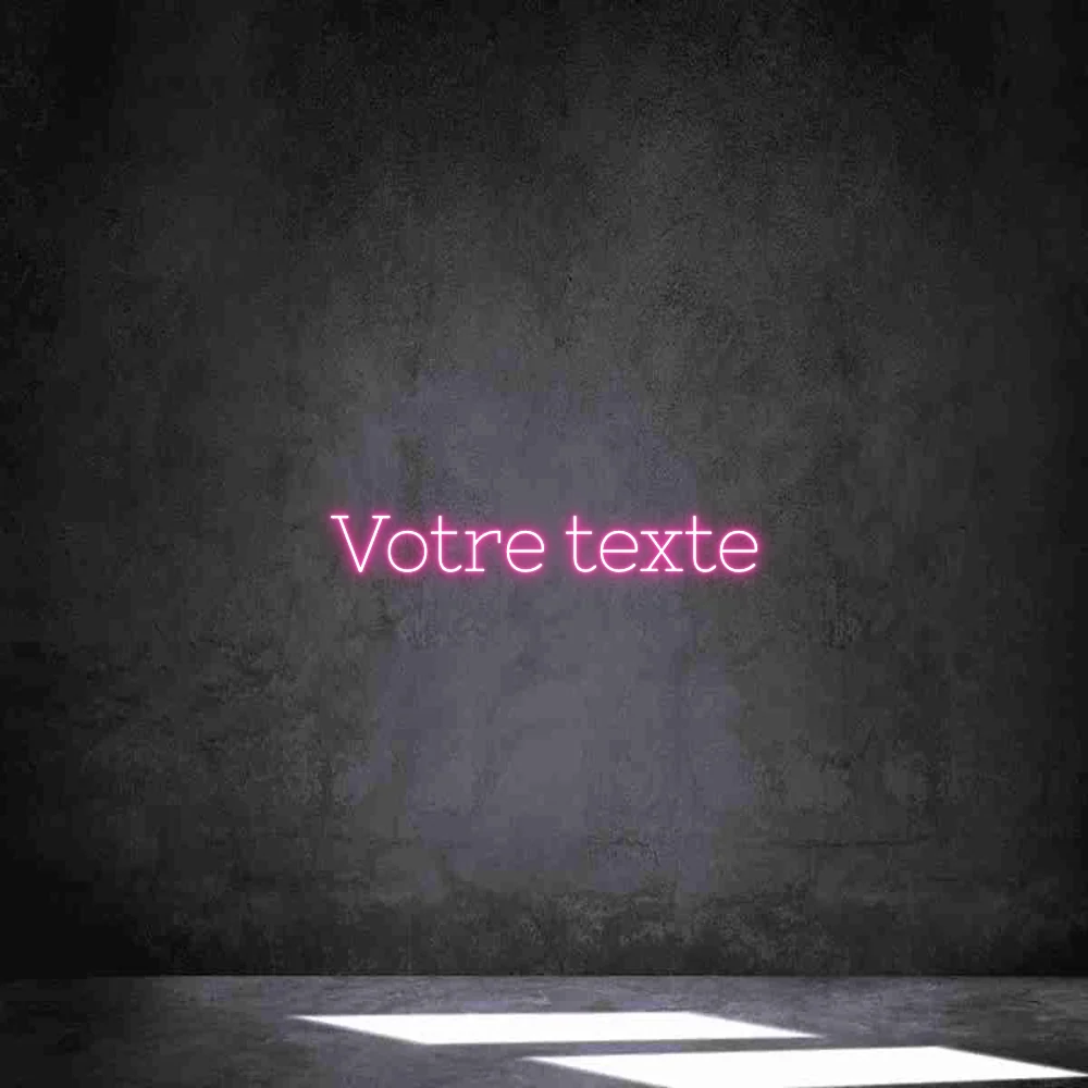 Néon personnalisé: Votre texte