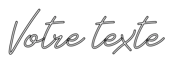 Néon personnalisé: Votre texte