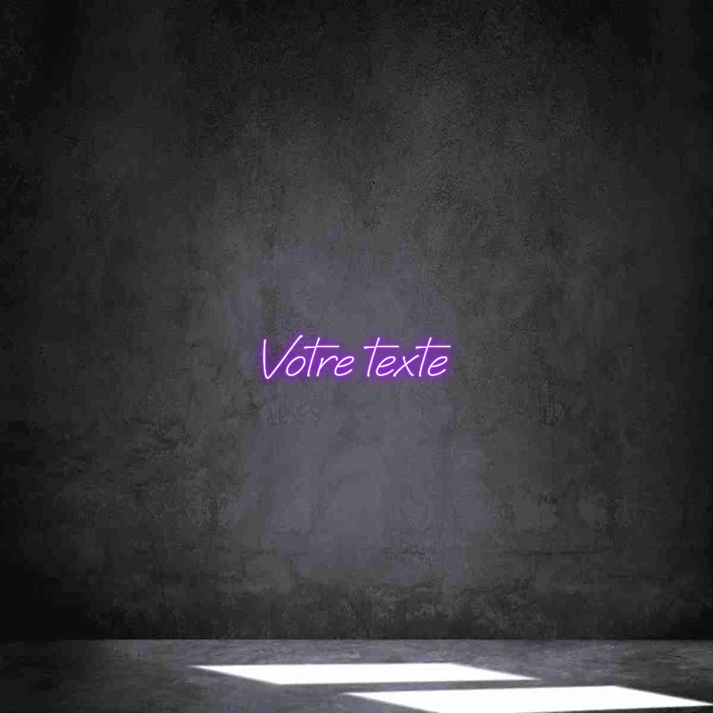 Néon personnalisé: Votre texte