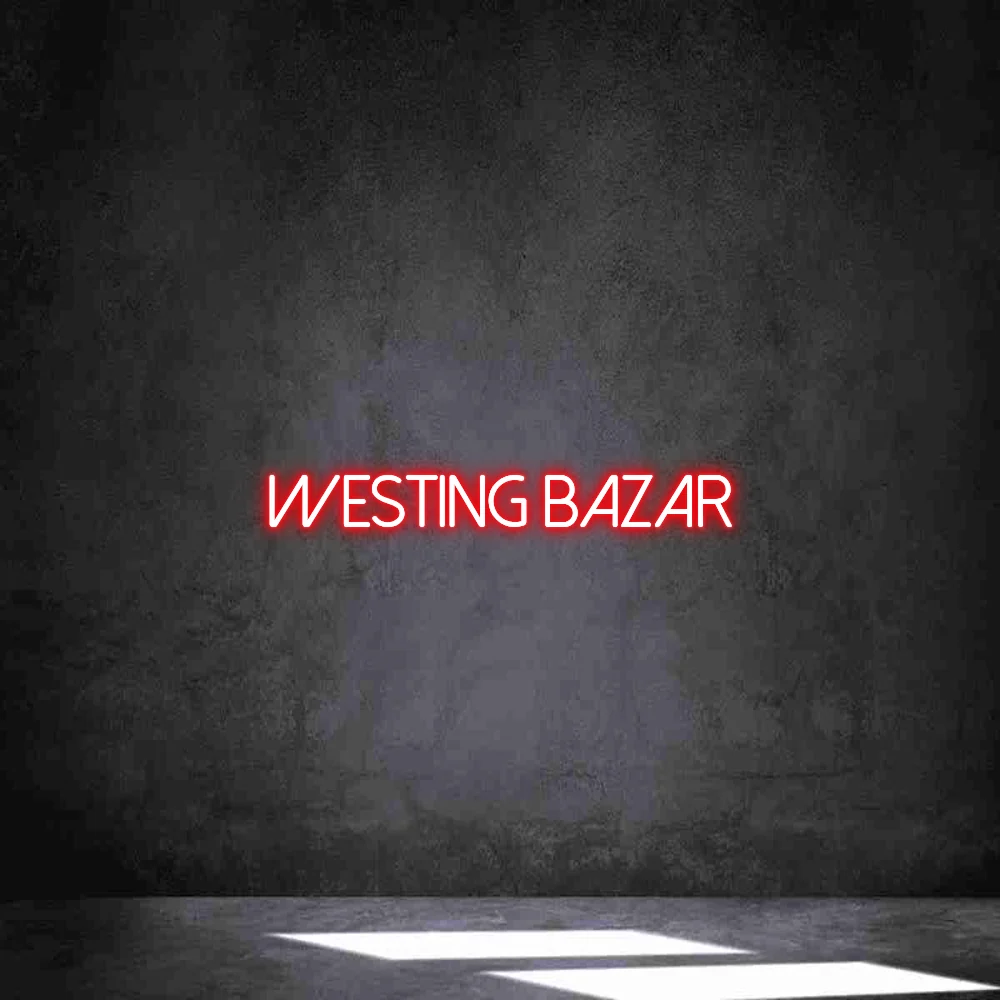 Néon personnalisé: WESTING BAZAR