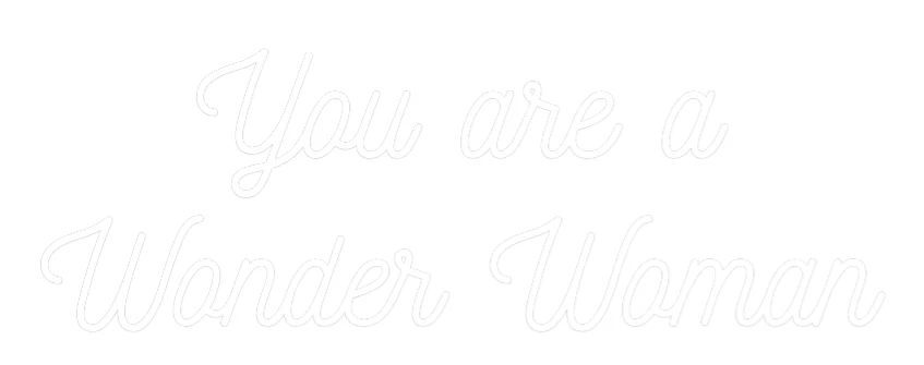 Néon personnalisé: You are Wonde...