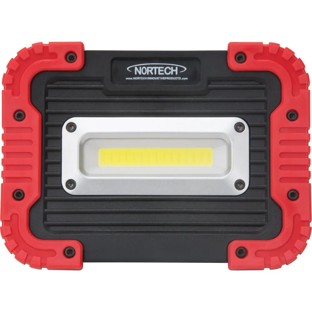Lampe de travail portable, LED, 10 W, 1 000 lumens, boîtier en plastique Nortech