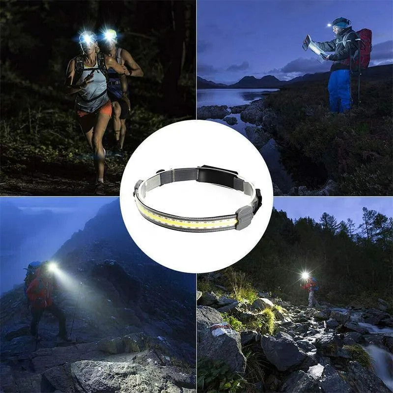 Lampe Frontale Rechargeable par USB Interrupteur noucadeaux