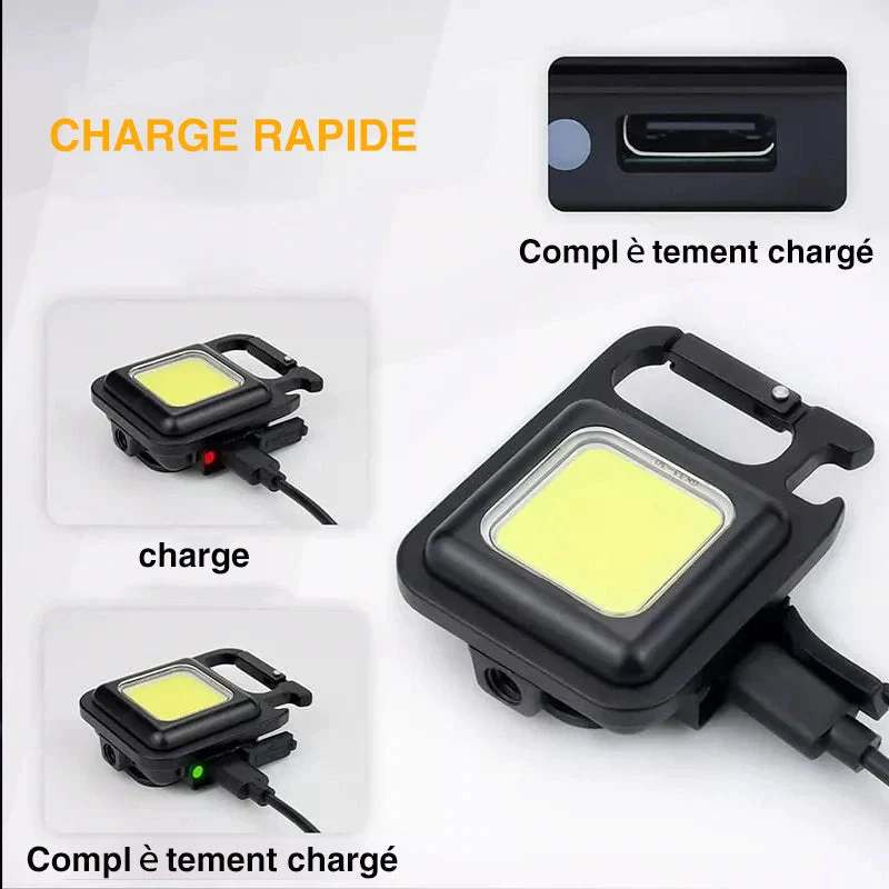Lampe de secours rechargeable portable multifonctionnelle noucadeaux