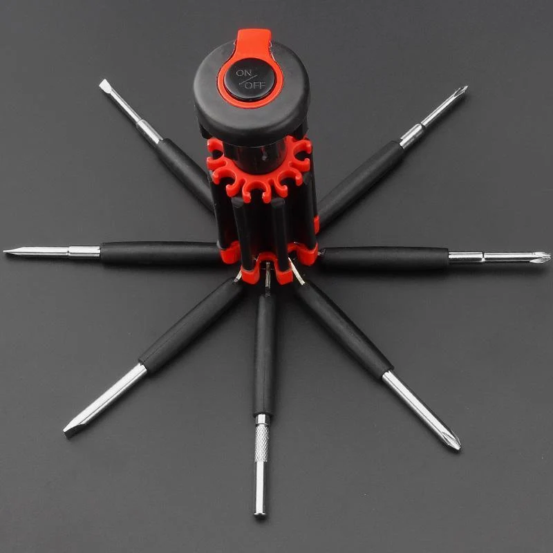 8 tournevis en 1 outil avec lampe de travail et lampe de poche noucadeaux