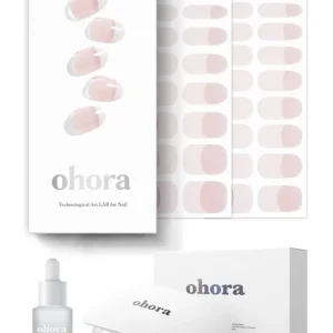 ohora Bandes Gel Semi-Cuits – Kit de démarrage Essentiel N avec lampe complète et dissolvant mini