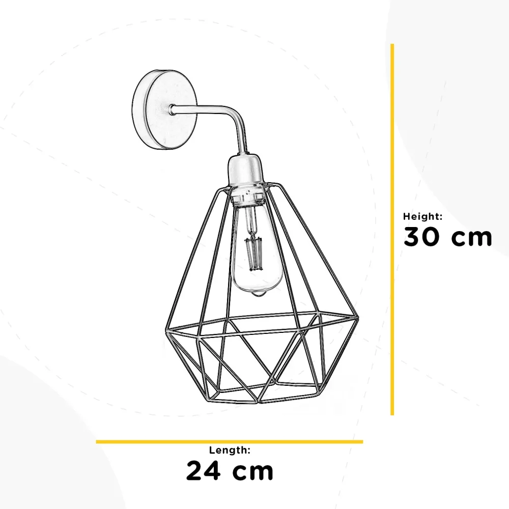 Applique murale Onli Lighting Baldo 1L E27 H 30cm