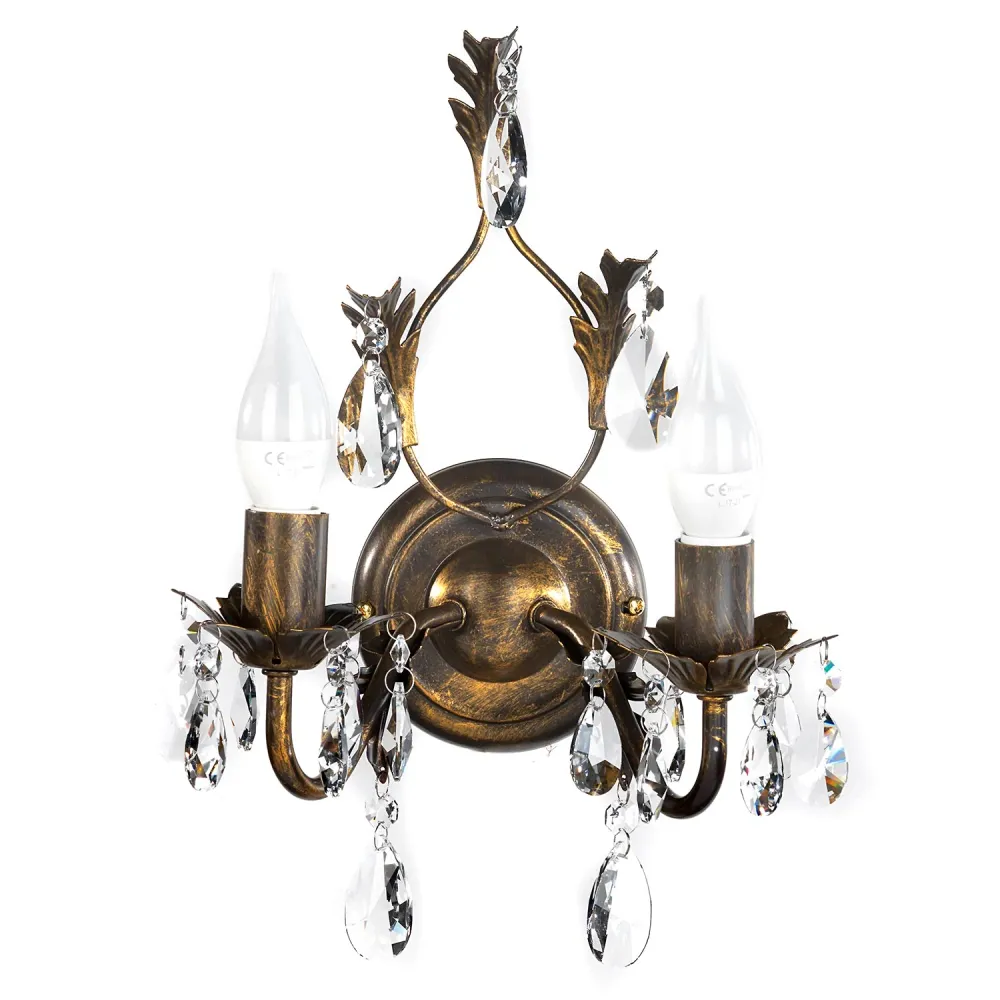 Applique murale Onli Lighting Teresa 2L E14 H 30cm Bronze