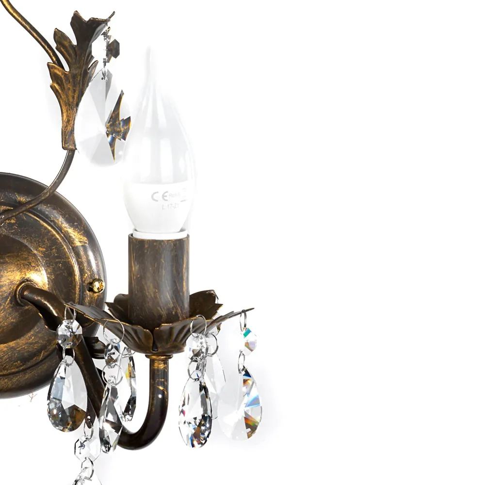 Applique murale Onli Lighting Teresa 2L E14 H 30cm Bronze