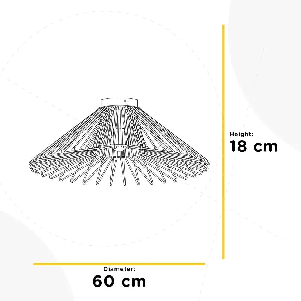 Plafonnier Onli Lighting Duccio 1L E27 D 30-60 cm
