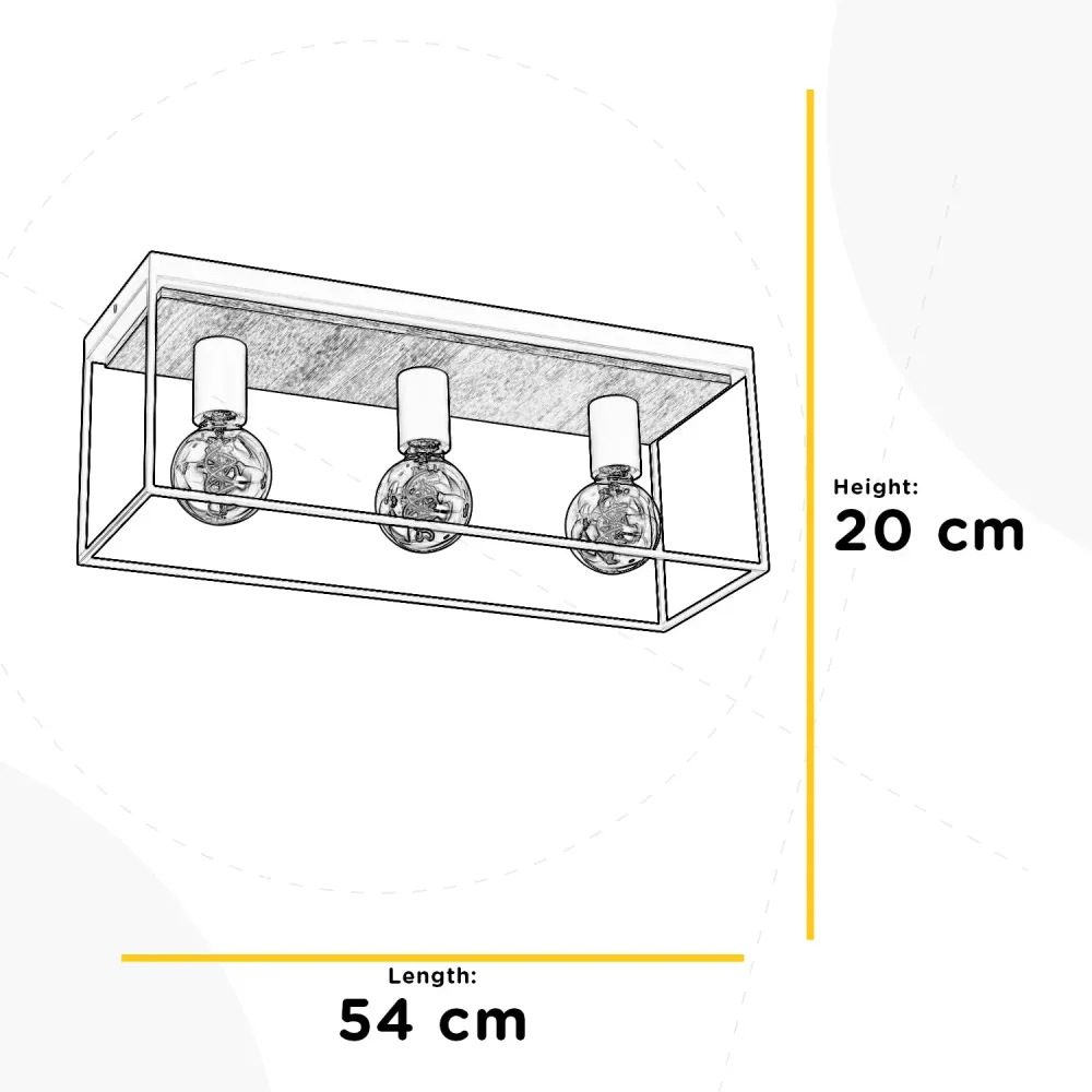 Plafonnier Onli Lighting Pepe 3L E27 W 54cm