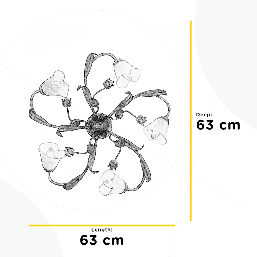 Plafonnier Onli Lighting Wilma 5L E14 H 21cm