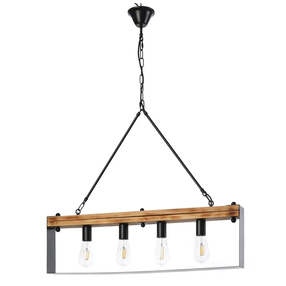 Suspension linéaire Onli Lighting Susan 4L E27 L 80 cm