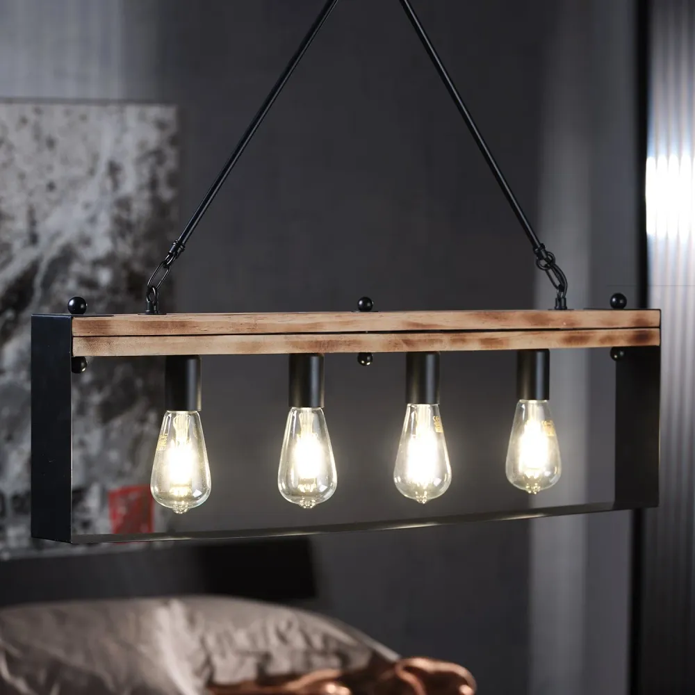 Suspension linéaire Onli Lighting Susan 4L E27 L 80 cm