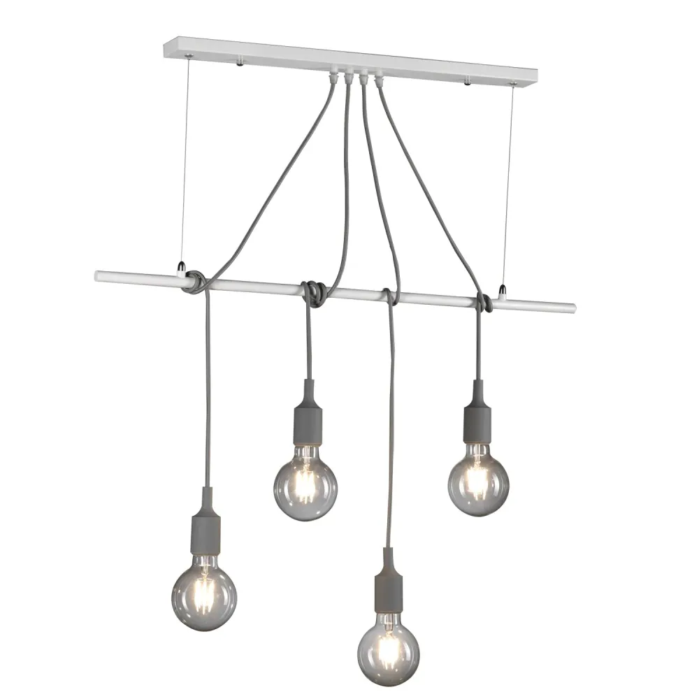 Suspension linéaire Onli Lighting Wire 4L E27 W 80cm White