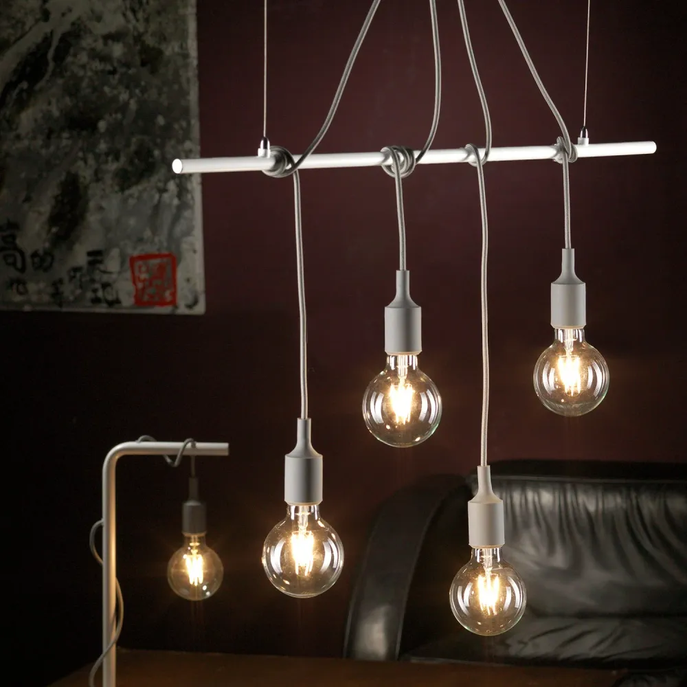 Suspension linéaire Onli Lighting Wire 4L E27 W 80cm White