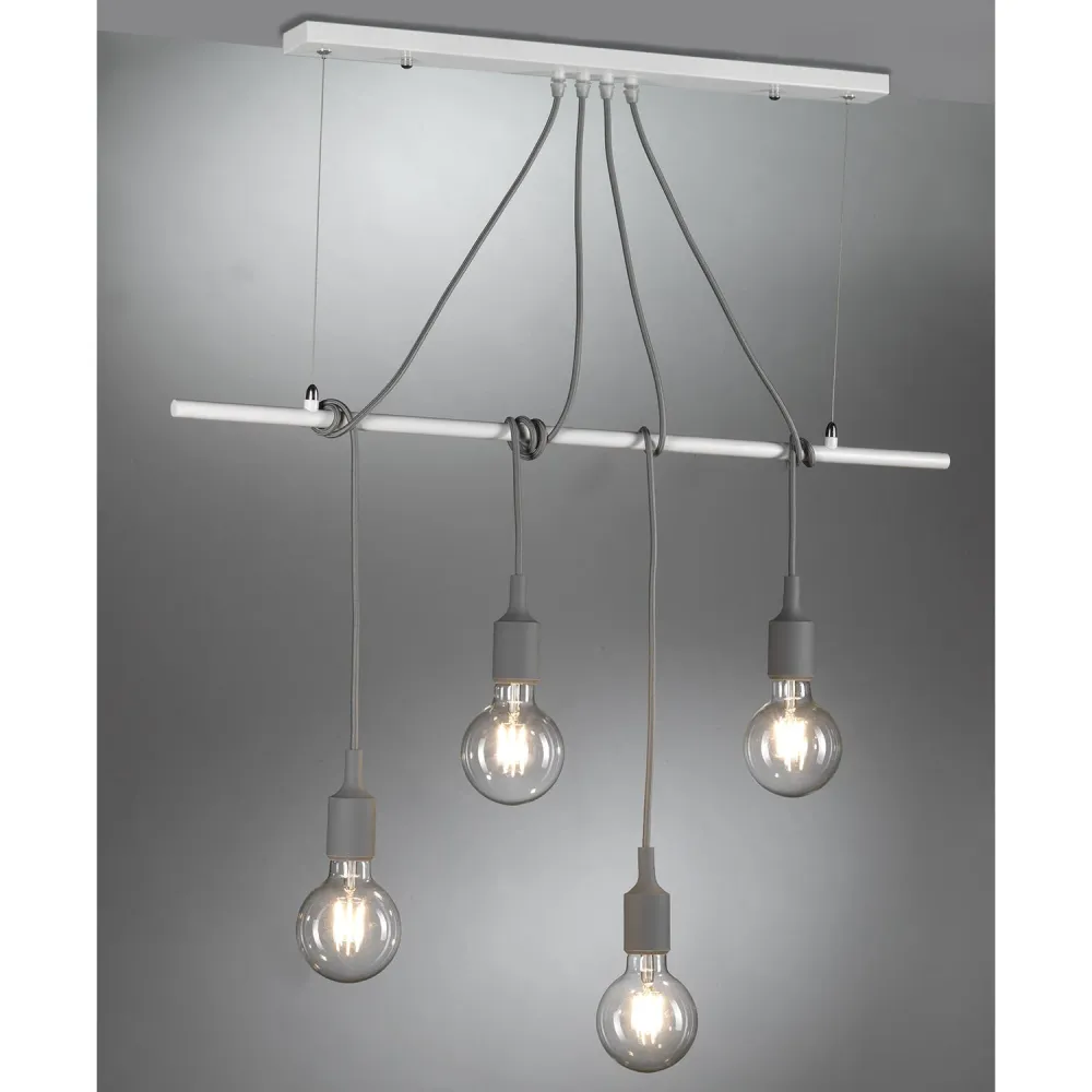 Suspension linéaire Onli Lighting Wire 4L E27 W 80cm White