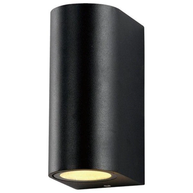 Applique Murale Noire LED IP44 double faisceau GU10 Optonica