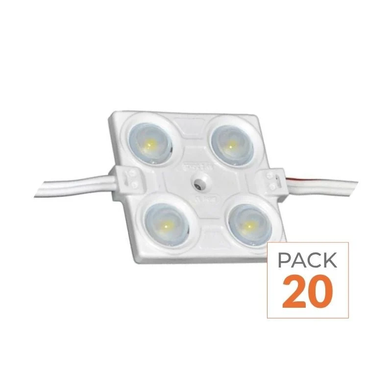 Module LED 2.4W SMD 2835 12V IP65 pour Enseigne Commerciale (Pack de 20) Optonica