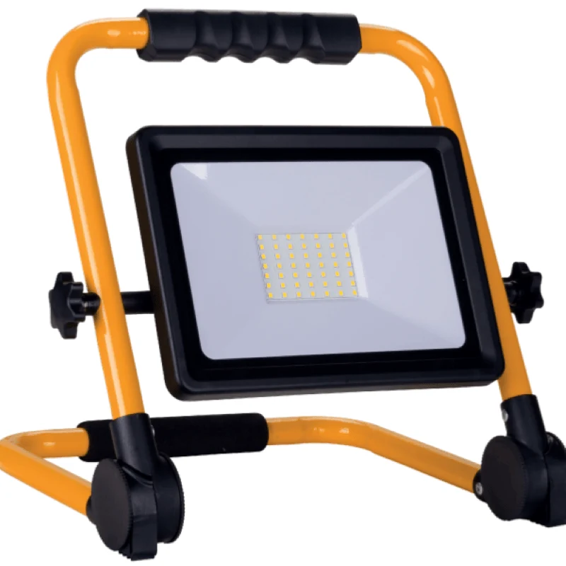 Projecteur LED 50W pour Chantier Portable IP65 + 3M de câble Optonica