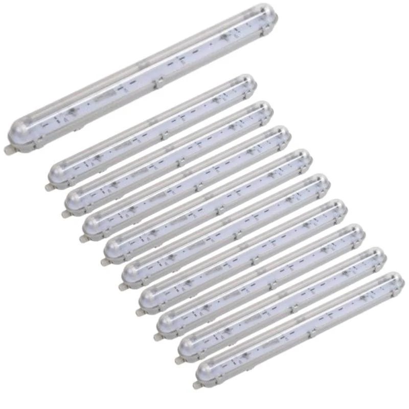 Réglette étanche pour Tube LED T8 60cm IP65 (Boitier vide) (Pack de 10) Optonica