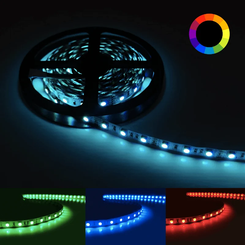 Ruban LED RGB 24V 5M 5050 IP20 60LED/m Optonica