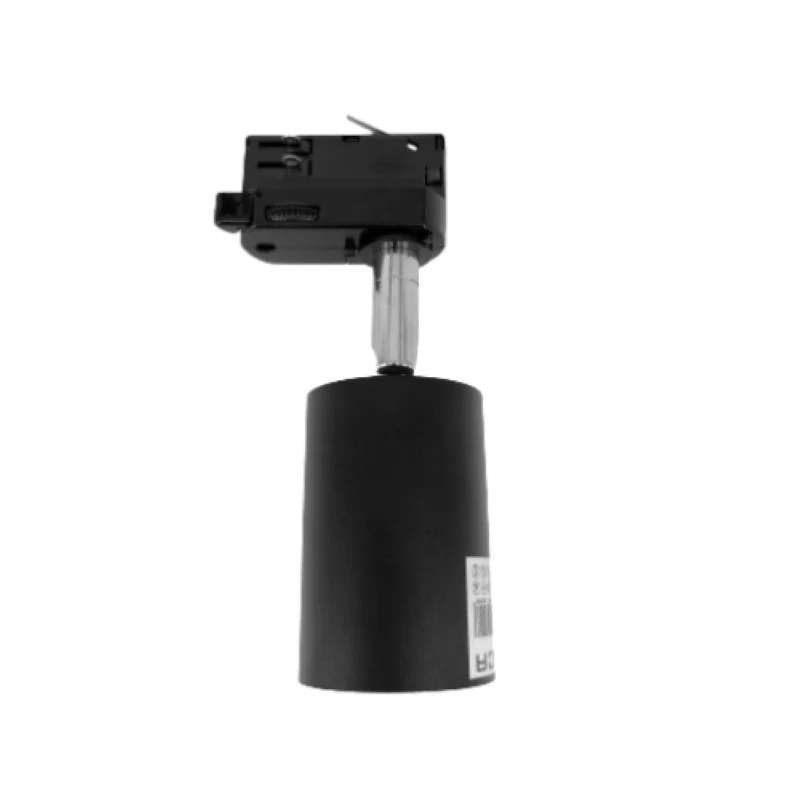 Spot LED sur Rail Triphasé NOIR pour Ampoule GU10 Optonica