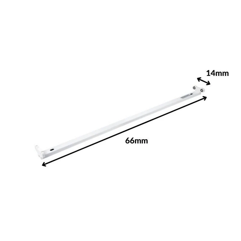 Support pour 2 tubes LED T8 60 cm IP20 Optonica