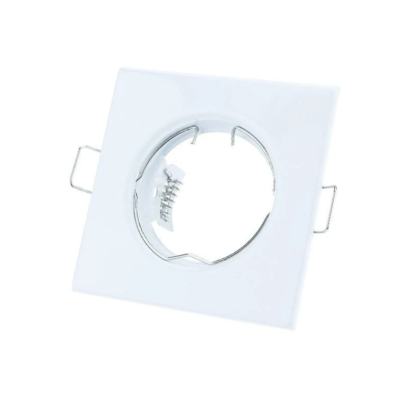Support Spot GU10/MR16 LED Carré BLANC Optonica