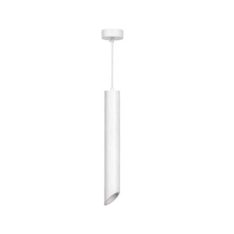 Suspension Luminaire Biseautée GU10 IP20 50cm Blanc Optonica