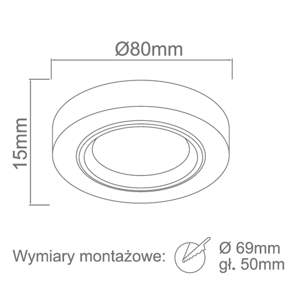 Spot encastré Orlicki Design Acido 1L GU10 D 8cm