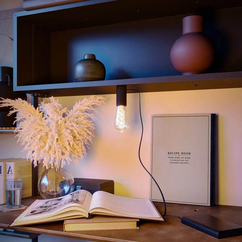 OUI ! Lampe portable 5V avec ampoule ST64 - Noir