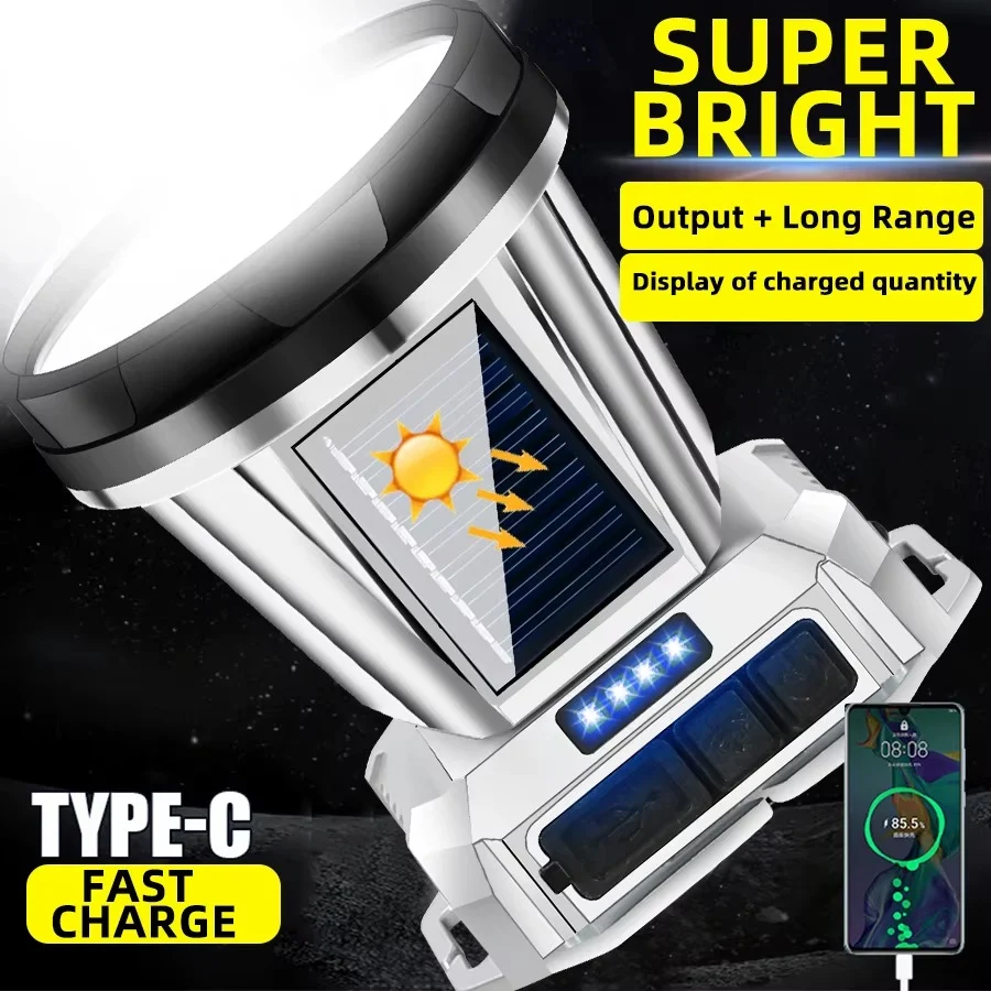 Phare LED Rechargeable à Induction & Solaire – Ultra Puissant et Étanche Oula Shop