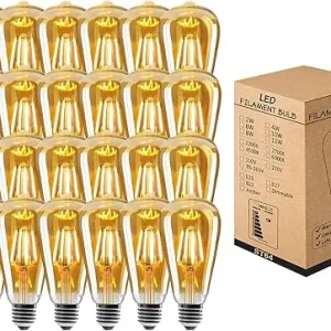 Pack 24 ampoules à vis 4W E27 Edison ST64 ~2077