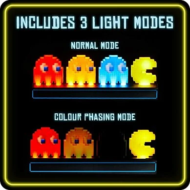 Pac-Man - Lampe Pac-Man et Fantômes V2