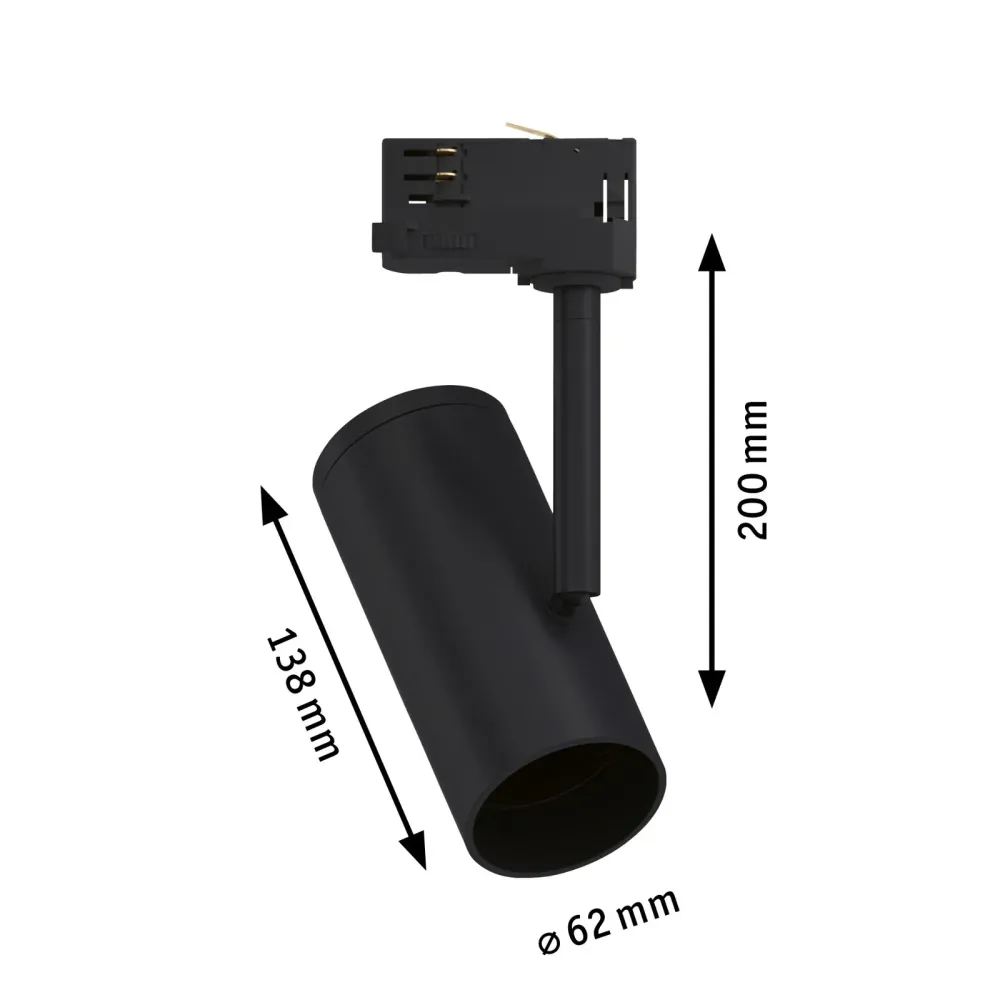 Spot Apol pour Rail d'éclairage ProRail3 - max.50W E27 - Paulmann - Eclairage tableau plafond