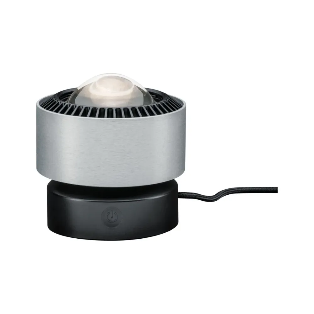 Spot à poser pour tableau LED Aldan 3,5W noir et alu brossé Paulmann