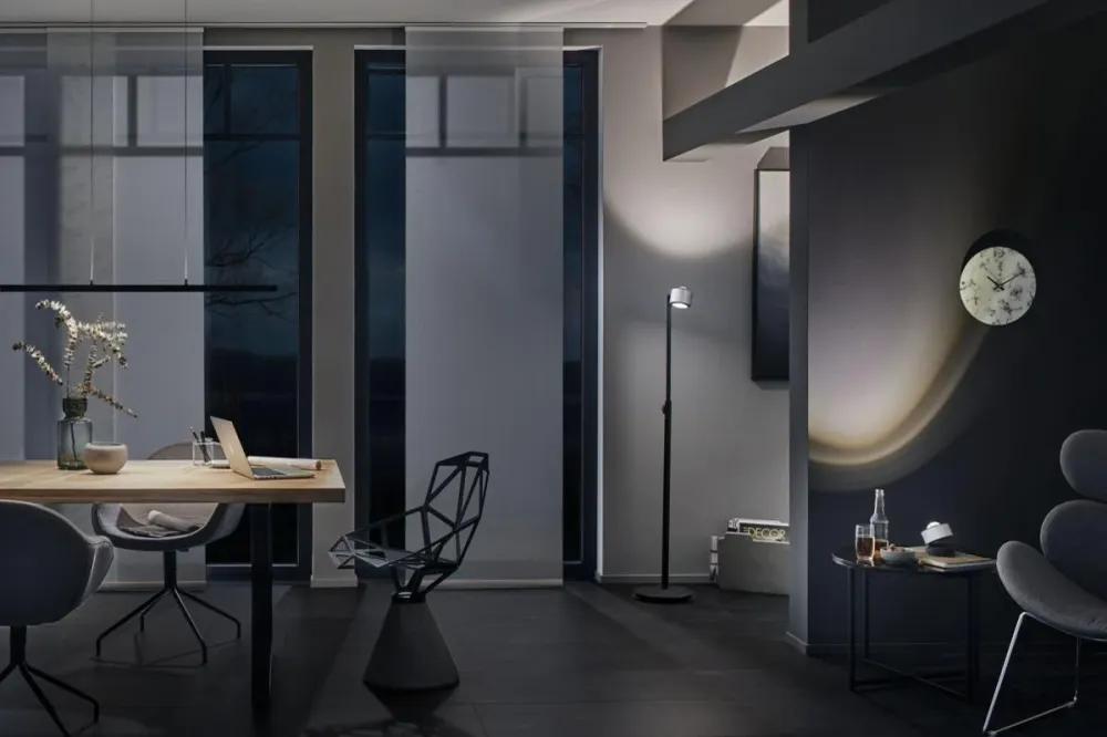 Spot à poser pour tableau LED Aldan 3,5W noir et alu brossé Paulmann